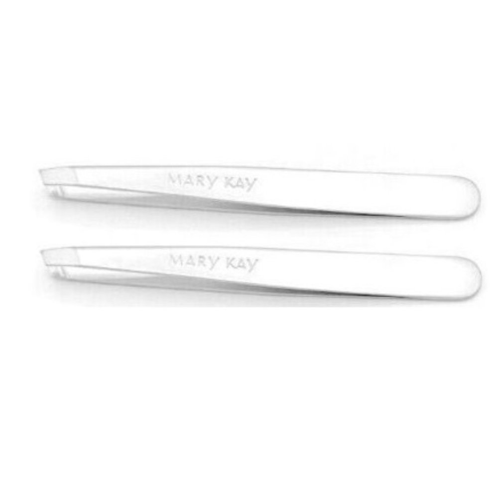Lot of 2 Mary Kay Premium Slant Tip Tweezers